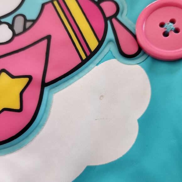 Western Chief Sanrio Hello Kitty in Flight Raincoat Turquoise & Pink | Girls 2T - Picture 11 of 11